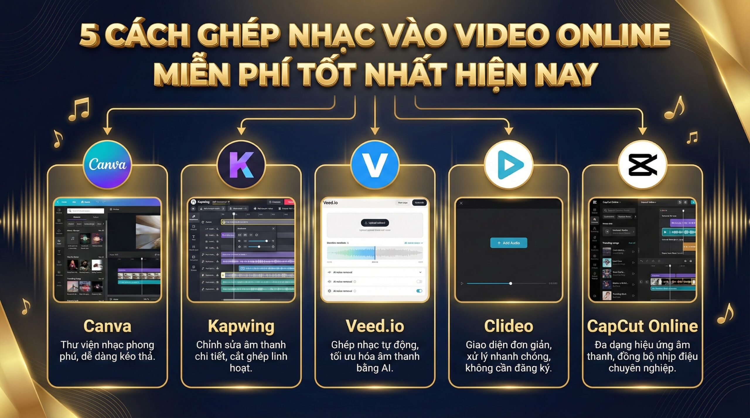 Giao diện xử lý hình ảnh và âm thanh chuyên nghiệp