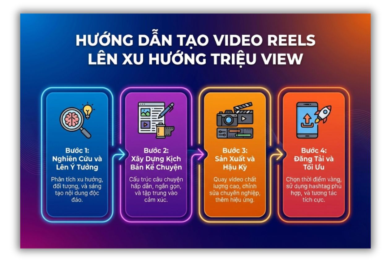 4 Bước Tạo Video Reels Triệu View