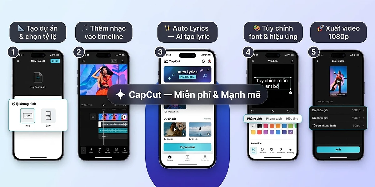 Cách làm video lyric bằng capcut