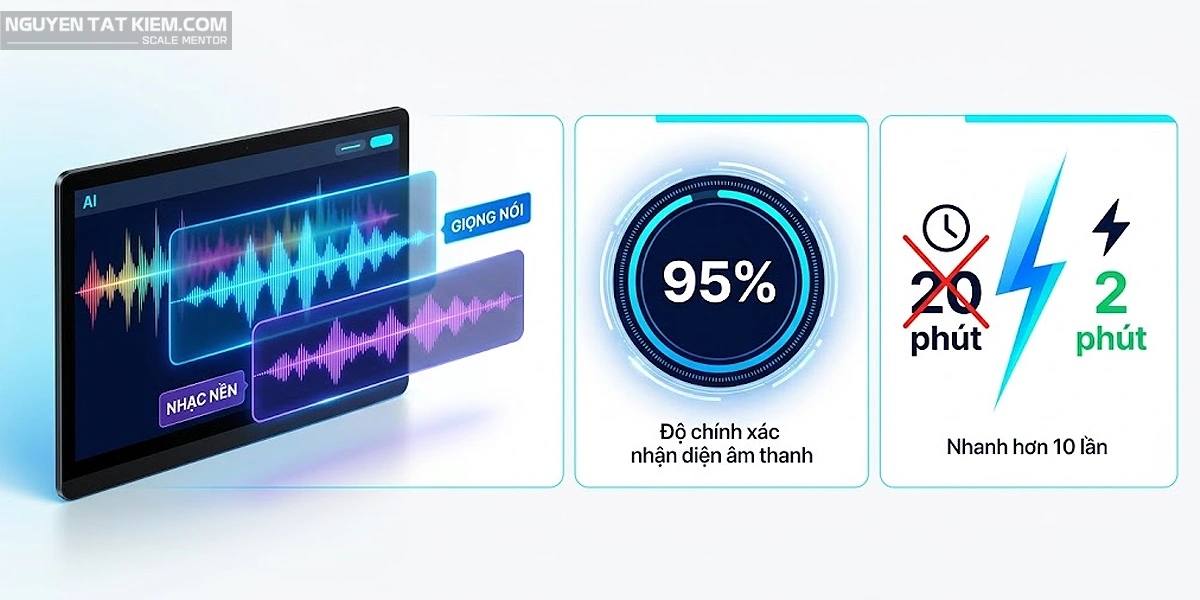 Cách tách âm thanh ra khỏi video bằng AI