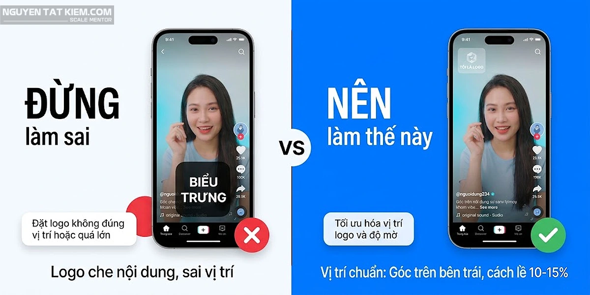Chèn logo vào video đúng cách