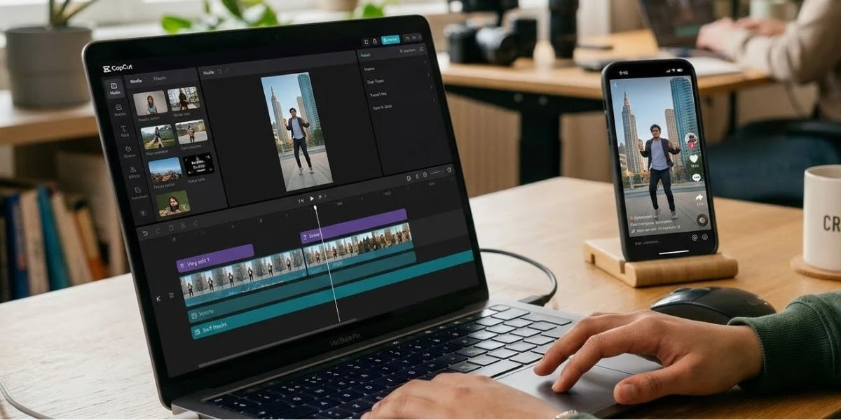 Dùng Capcut tạo video vertical