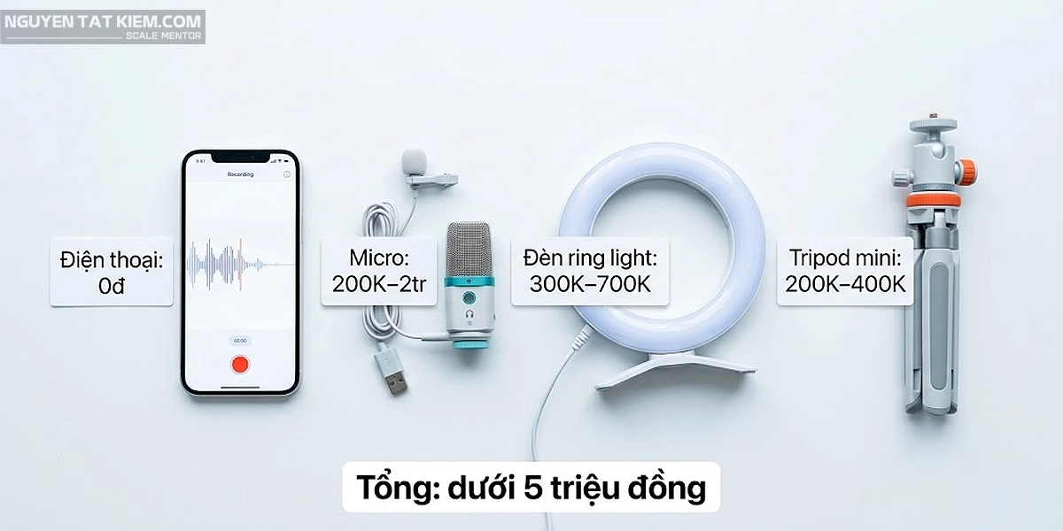 Thiết bị cần để làm podcast video