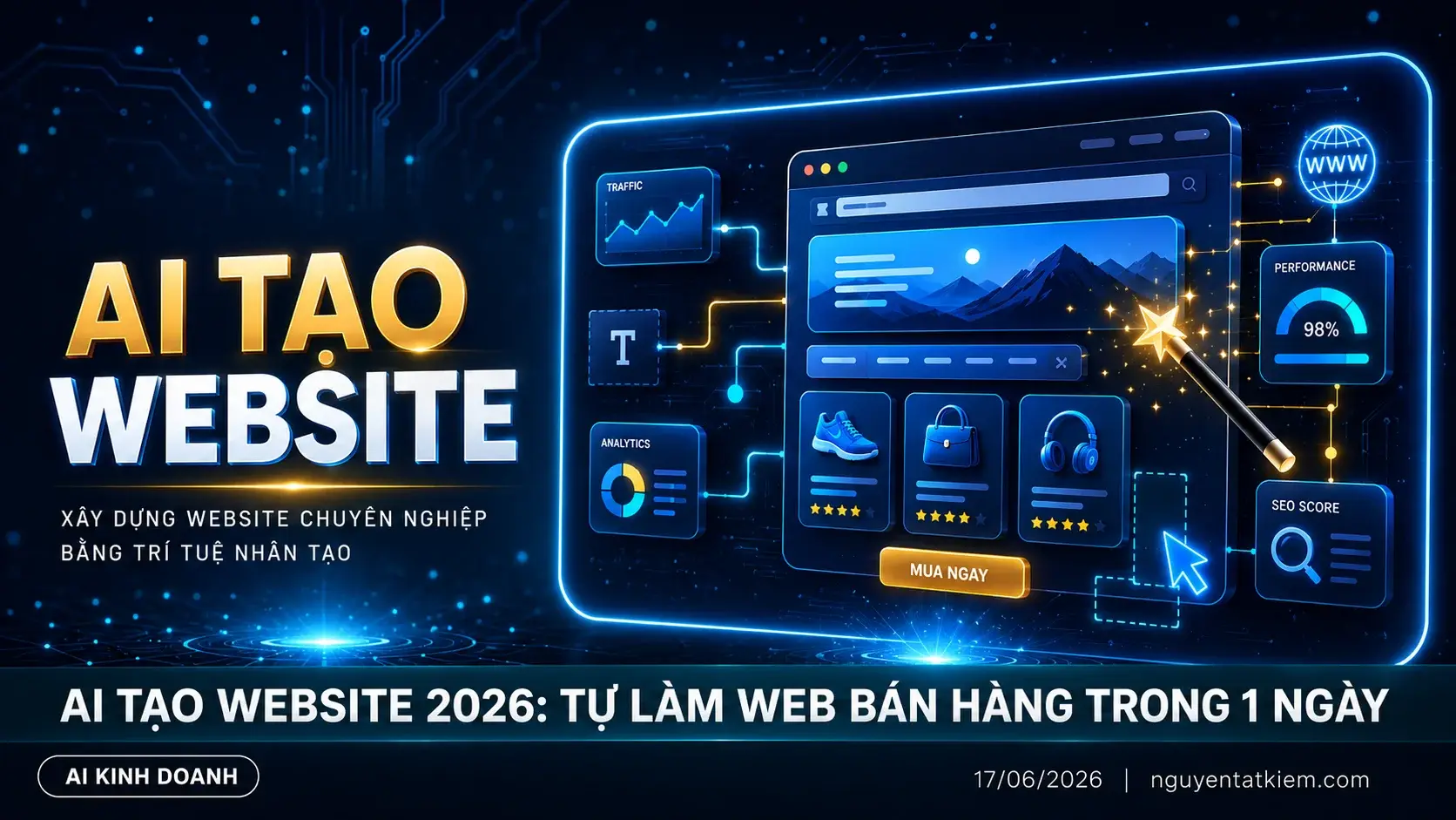 AI Tạo Website 2026: Tự Làm Web Bán Hàng Trong 1 Ngày