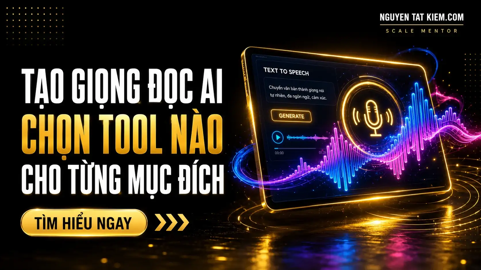 Tạo Giọng Đọc AI: Chọn Tool Nào Cho Từng Mục Đích