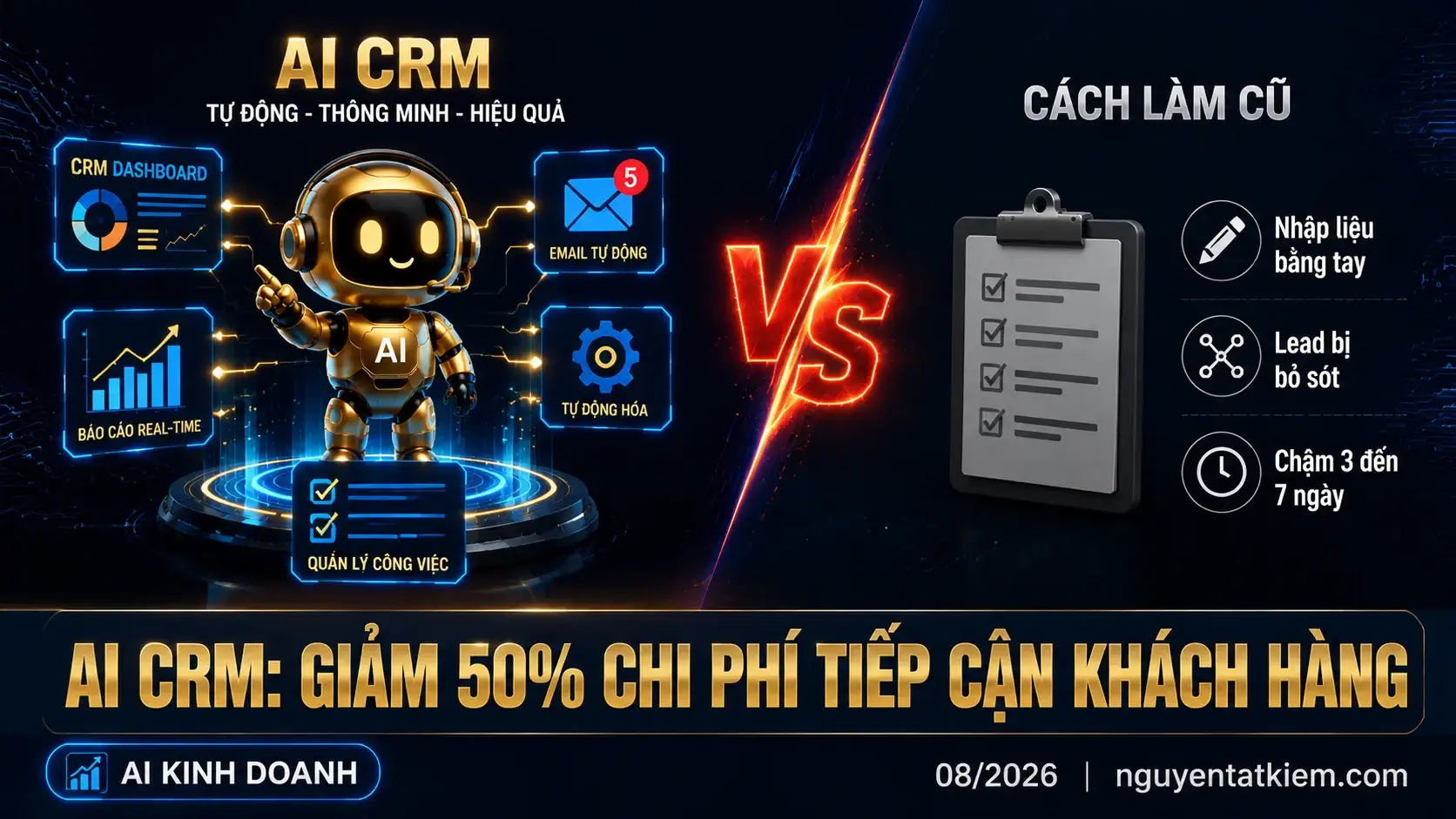 AI CRM: Giảm 50% chi phí tiếp cận khách hàng