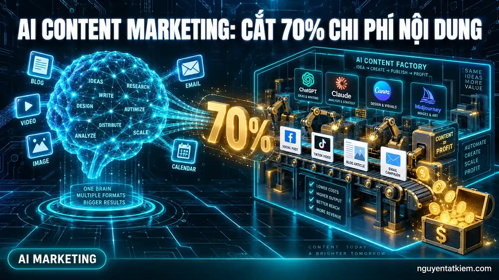 AI Content Marketing Giúp Tôi Cắt 70% Chi Phí Nội Dung