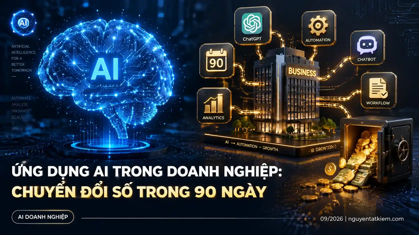 Ứng dụng AI trong doanh nghiệp: chuyển đổi số trong 90 ngày